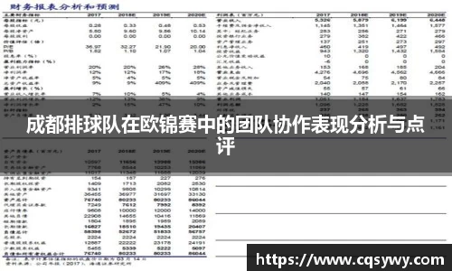 成都排球队在欧锦赛中的团队协作表现分析与点评