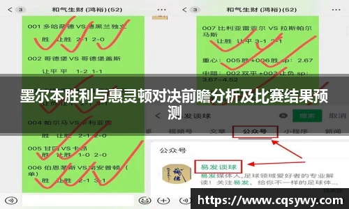 墨尔本胜利与惠灵顿对决前瞻分析及比赛结果预测