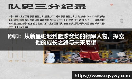 原帅：从新星崛起到篮球赛场的领军人物，探索他的成长之路与未来展望