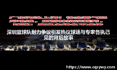 深圳篮球队耐力争议引发热议球迷与专家各执己见的背后故事